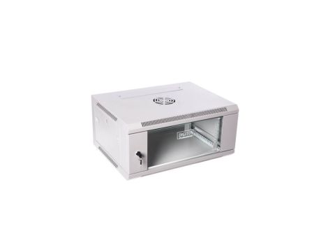 Szafa krosowa wisząca niedzielona 19 cali DIGITUS 4U 600x279x450 szara DN-W19 04U/450