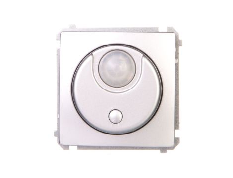 Simon Basic Łącznik z czujnikiem ruchu 20-500W srebrny mat BMCR10T.01/43