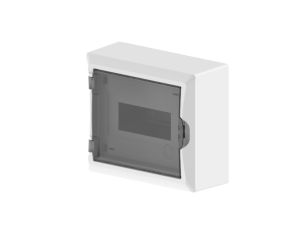 Rozdzielnica modułowa 1x8 n/t ECONOMIC BOX RN 1/8 drzwi transparentne (N+PE) IP40 2502-01
