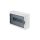 Rozdzielnica modułowa 1x12 n/t ECONOMIC BOX RN 1/12 drzwi transparentne (N+PE) IP40 2503-01