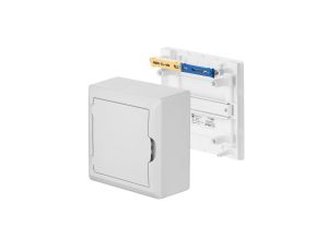 Rozdzielnica modułowa 1x6 n/t ECONOMIC BOX RN 1/6 drzwi białe (N+PE) IP40 2501-00