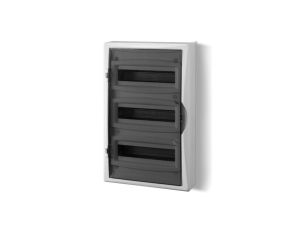 Rozdzielnica modułowa 3x12 n/t ECONOMIC BOX RN 3/36 drzwi transparentne (N+PE) IP40 2506-01