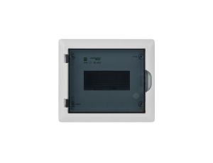 Rozdzielnica modułowa 1x8 p/t ECONOMIC BOX RP 1/8 drzwi transparentne (N+PE) IP40 2512-01