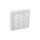 Kratka wentylacyjna 130x130mm biała żaluzja+sznurek T43