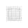 Kratka wentylacyjna 130x130mm fi 125mm biała żaluzja+sznurek T34