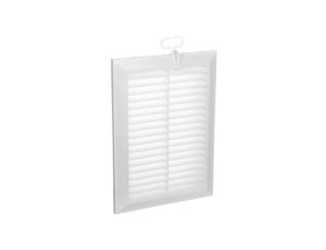 Kratka wentylacyjna 138x208mm biała uchwyt montażowy T26