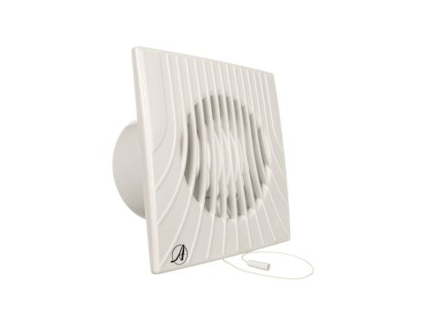 Wentylator wyciągowy fi 100 14W 98m3/h 230V IPX4 biały włącznik pociągany E0007848W WA100W