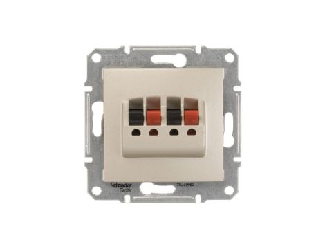 Sedna Gniazdo głośnikowe podwójne satynowe SDN5400168