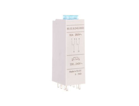 Przekaźnik czasowy 2P 10A 230-240V AC, wielofunkcyjny Al, Dl, SW, GI 85.02.8.240.0000
