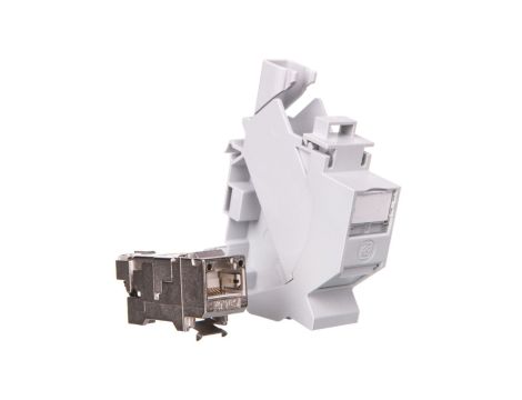 Adapter z gniazdem RJ45 kat.6A na szynę DIN TH35 EPIC DATA HS RJ45 F 10G B 21700614