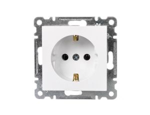 Lumina Gniazdo pojedyncze Schuko białe WL1050