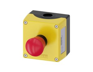 Kaseta z przyciskiem bezpieczeństwa 1R przez obrót żółta IP69k SIRIUS ACT 3SU1801-0NA00-2AA2