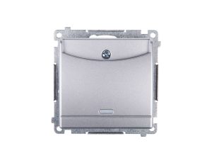 Simon 54 Łącznik hotelowy podwójny srebrny mat DWH2.01/43
