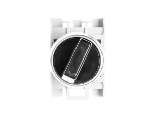 Łącznik pokr. 2-poł. czarny 1Z 1R pierścień niklowany SP22-P.CZ-11.