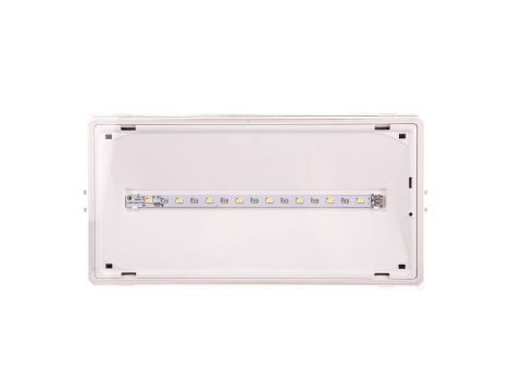 Oprawa awaryjna EXIT IP65 1W 3h dwuzadaniowa biała ETE/1W/C/3/SA/X/WH