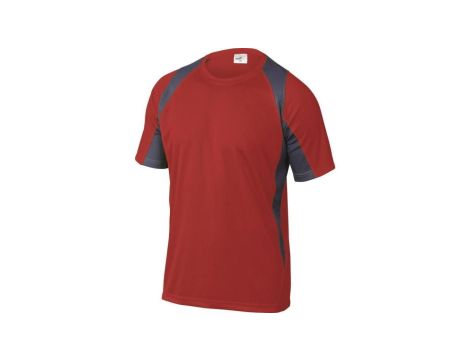 T-shirt 100 poliester BALI, kolor: czerwono-szary, rozmiar: M / BALIRGTM