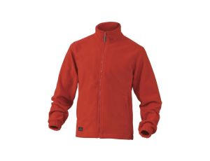 Bluza z polaru poliestru, 280G czerwona rozmiar XXL VERNOROXX