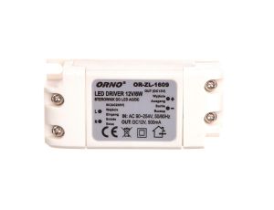 Zasilacz LED 12V DC 6W 0,5A IP20 OR-ZL-1609