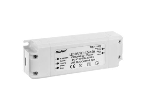 Zasilacz LED 12V DC 50W 4,2A IP20 OR-ZL-1616