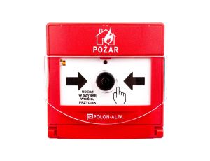 Ostrzegacz pożarowy reczny adresowalny, wtynkowy ROP-4001MH