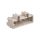 Wtyk MCS-MIDI Classic 4-biegunowy jasnoszary raster 5mm 721-434/001-000 /200szt./