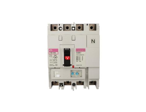 Wyłącznik kompaktowy 4P 125A 25kA /wyzwalacz termo-magnetyczny/ EB2 125/4L 004671032