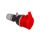 Gniazdo przenośne 16A 5P 400V czerwone TWIST GPP 16/5 IP44 921870 proste