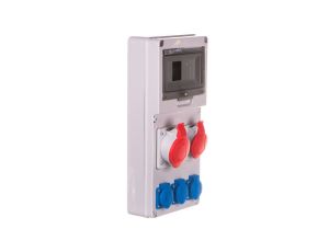 Rozdzielnica budowlana 8 modułów 1x16A 5P 400V, 1x32A 5P 400V, 3x16A 2P+Z RSE-03 IP54 942081