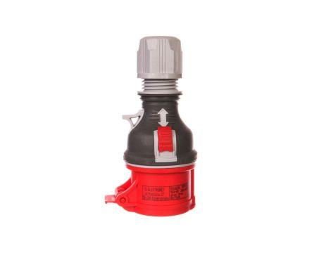 Gniazdo przenośne 16A 4P 400V czerwone TWIST GPP 16/4 IP44 921871
