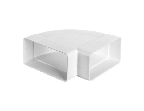 Kolanko poziome 120x60mm 90stopni białe WP450