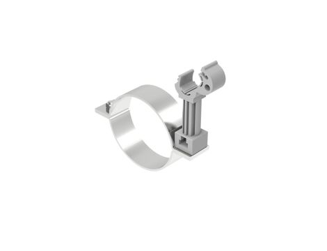 Uchwyt do rury spustowej fi 100mm nierdzewny z plastikiem 64.10/P NI /96421005/