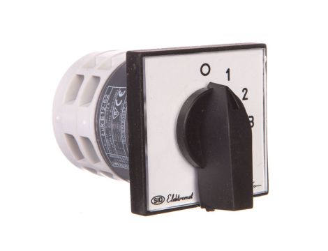 Łącznik krzywkowy 0-1-2-3 3P 12A IP65 z płytką Łuk E12-62 921262