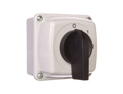 Łącznik krzywkowy 0-1-2-3 3P 25A IP44 z płytką Łuk E25-63 952562
