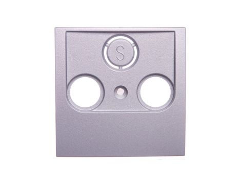 B7. Element centralny gniazda antenowego 2- wyjściowego aluminium 12031404