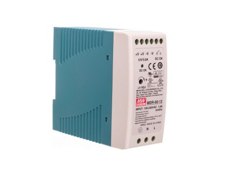 Zasilacz impulsowy 85-264V AC/ 5A 12V DC 60W MDR-60-12