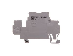 Dwupiętrowa złączka diodowa 2,5mm2 szara 870-541/281-492