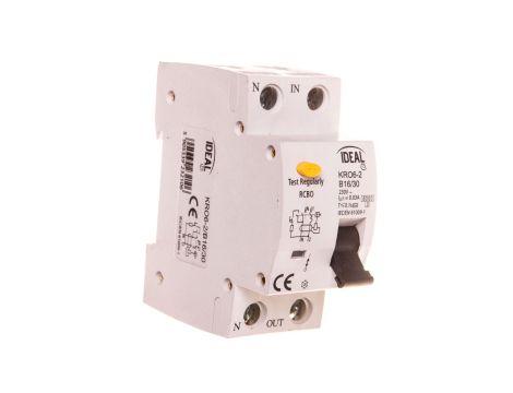 Wyłącznik różnicowo-nadprądowy 2P B 16A 0,03A typ AC KRO6-2/B16/30 23210