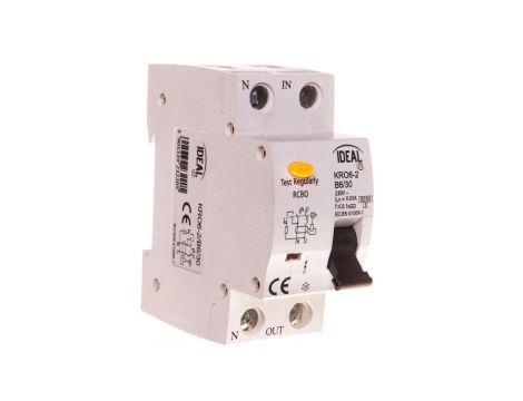 Wyłącznik różnicowo-nadprądowy 2P B 6A 0,03A typ AC KRO6-2/B6/30 23220