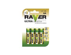 Bateria alkaliczna LR6 / AA 1,5V RAVER ULTRA B7921 /blister 4szt./