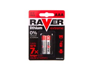 Bateria litowa LR03 / AAA 1,5V RAVER EXTREME B7811 /blister 2szt./