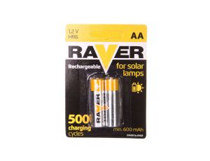 Akumulator Ni-MH R6 / AA 600mAh RAVER SOLAR /blister 2szt/ B7426