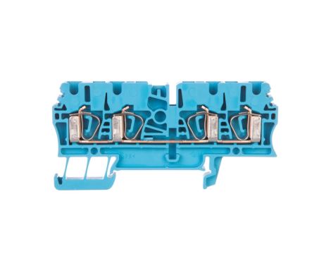 Złączka szynowa 4-przewodowa 2,5mm2 niebieska Ex ZDU 2.5/4AN BL 1608580000