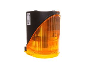 Syrena wielotonowa z sygnalizacją błyskową LED-podwójną żółtą 24V AC/DC 444.300.75