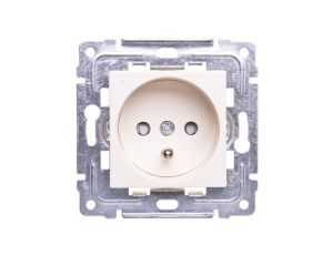 DANTE Gniazdo pojedyncze z/u z przesłonami krem 450334