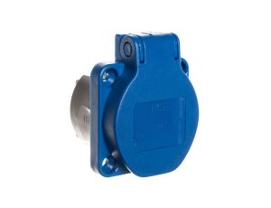 Gniazdo tablicowe 10/16A 2P+Z 230V /50x50/ niebieskie IP54 108-0bc