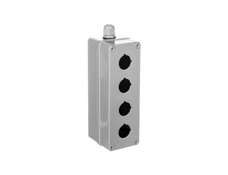 Kaseta sterownicza K4 4 otwory fi 30mm szara W0-KASETA K4