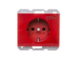 K.1/K.5 Gniazdo SCHUKO z nadrukiem EDV czerwone 47157115