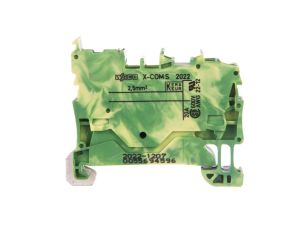 Złączka bazowa X-COMS 1-przewodowa / 1-pinowa żółto-zielona 2022-1207