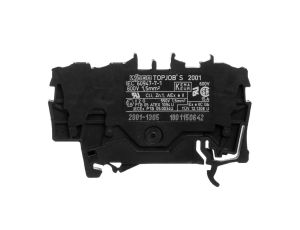 Złączka szynowa 3-przewodowa 1,5mm2 czarna TOPJOBS 2001-1305