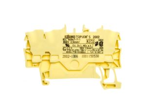 Złączka szynowa 3-przewodowa 2,5mm2 żółta TOPJOBS 2002-1306